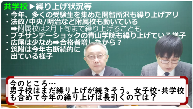 繰り上げ長引くのでは？