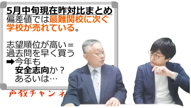 最難関校に次ぐ学校が売れている