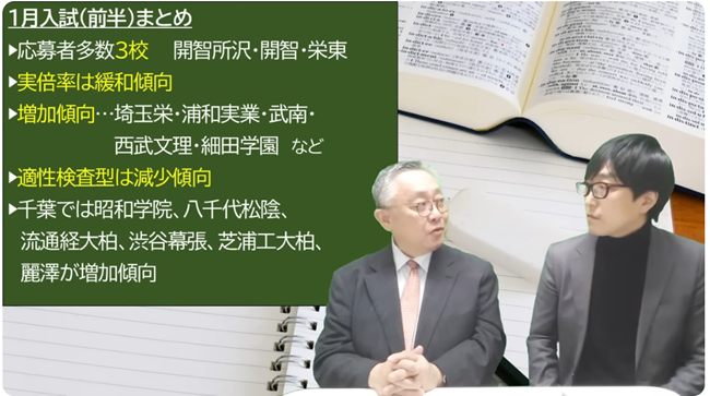 1月入試前半まとめ