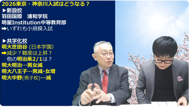 明大世田谷共学応募減