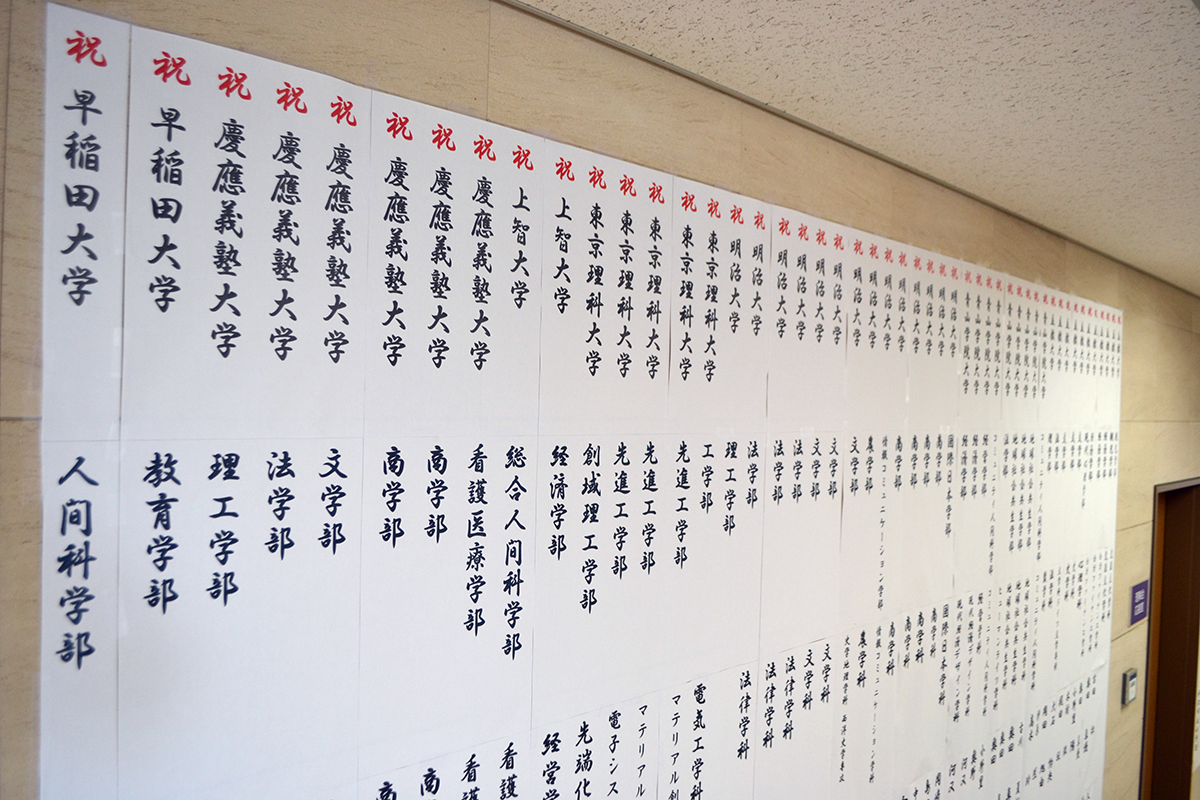 狭山ヶ丘高等学校付属中学校 大学合格実績